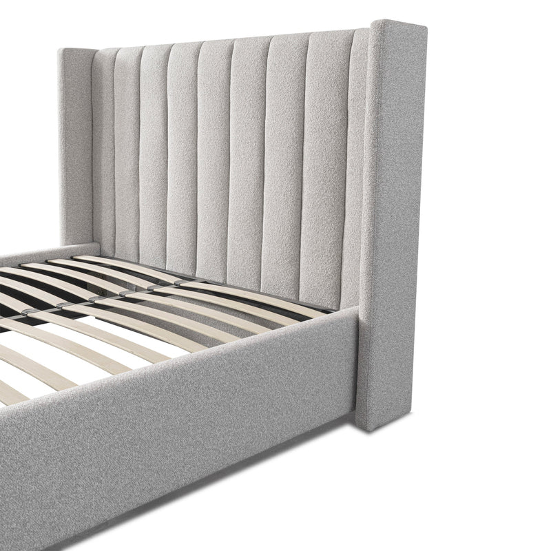 CBD10051-MI Queen Bed Frame - Wide Base in Clay Grey