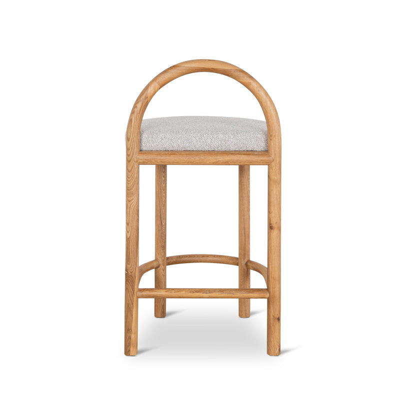 CBS10200-LJ 66cm Natural Bar Stool - Clay Grey