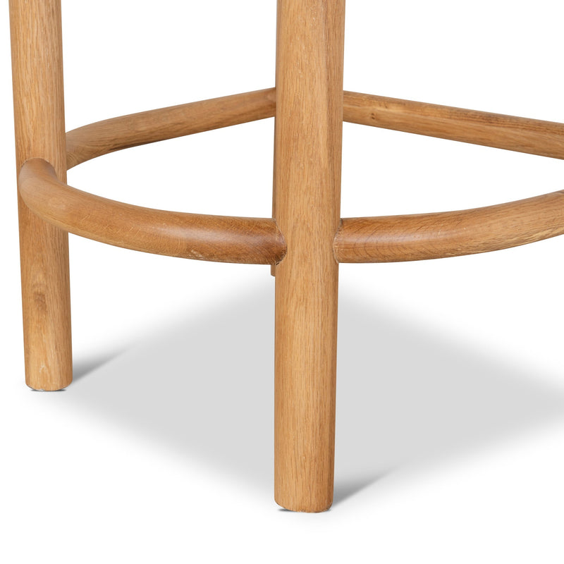 CBS10200-LJ 66cm Natural Bar Stool - Clay Grey