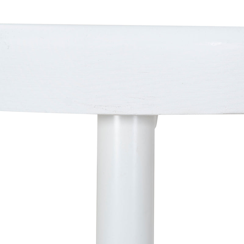 CBS8851-NHx2 65cm Timber Seat Bar Stool - White (Set of 2)