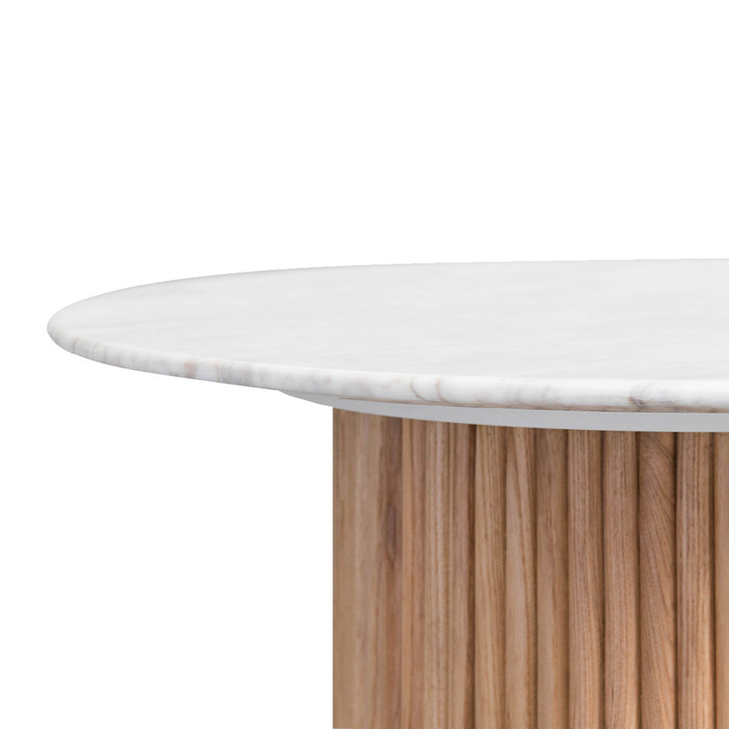 CCF8269-DW 1.3m Marble Top Oval Coffee Table - Natural