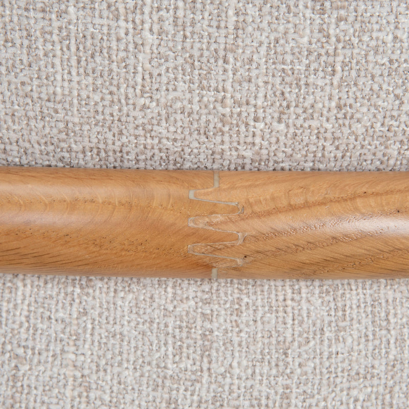 CDC10151-MY Coastal Beige Dining Chair - Natural Oak