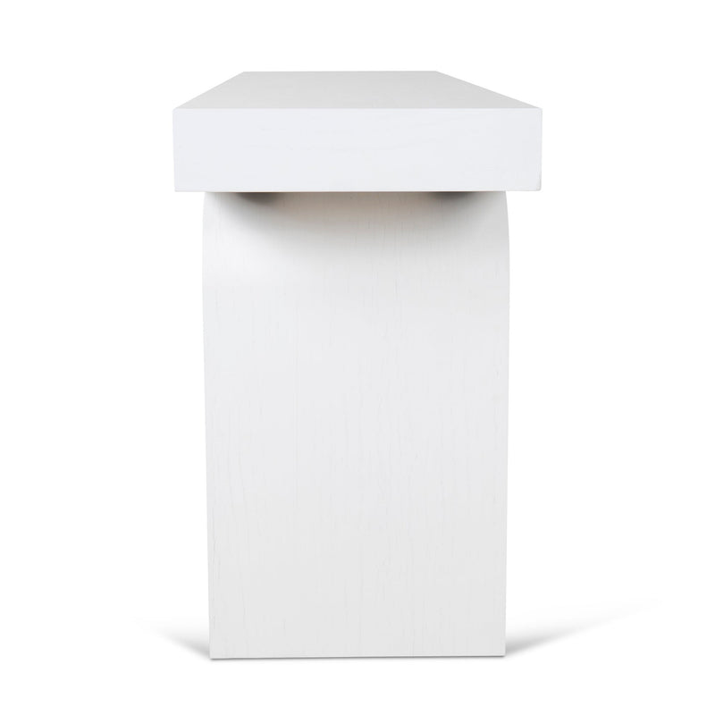 CDT10046-NI 1.9m New Elm Console Table - Full White