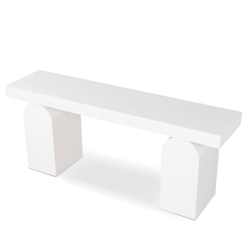 CDT10046-NI 1.9m New Elm Console Table - Full White