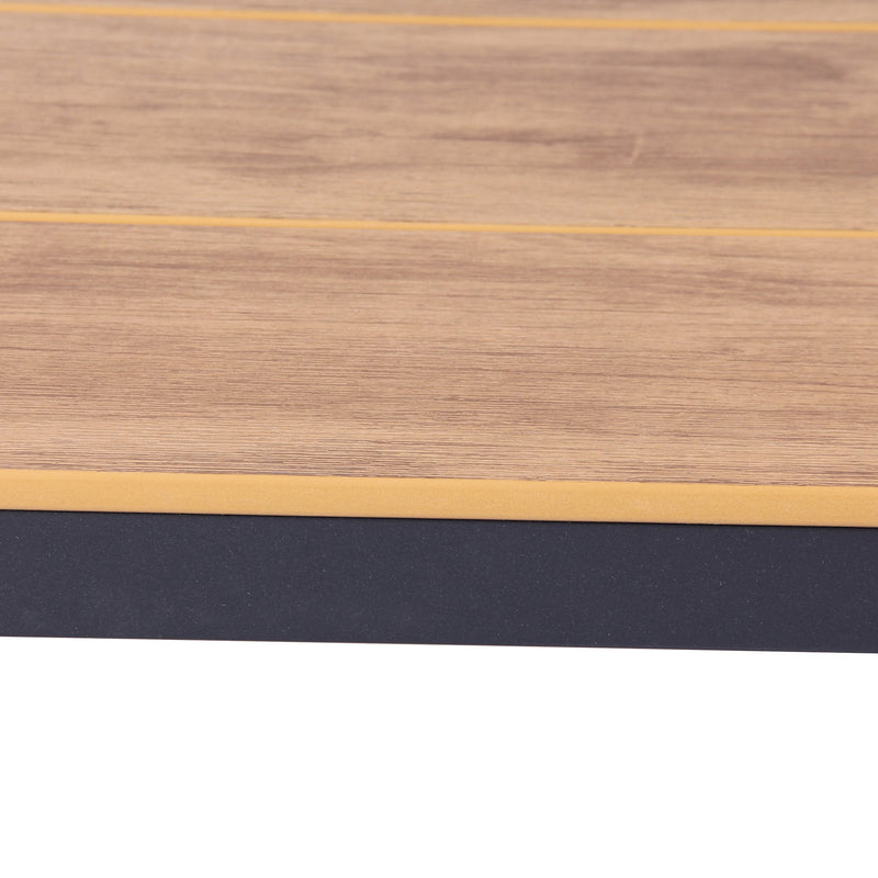 CDT10305-ID 1.8m Charcoal Outdoor Dining Table - Natural