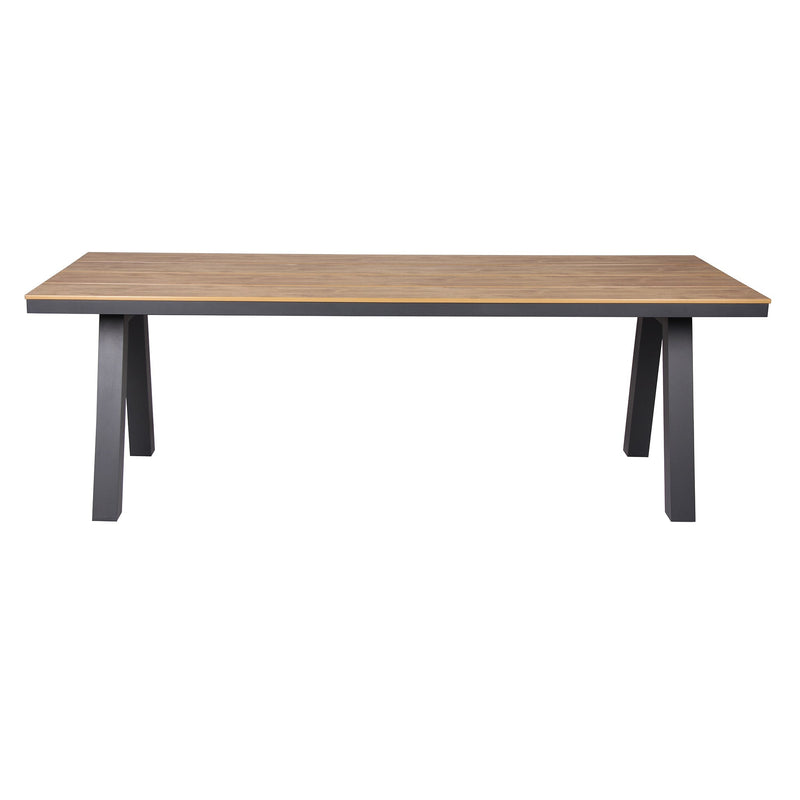 CDT10307-ID 2.3m Charcoal Outdoor Dining Table - Natural