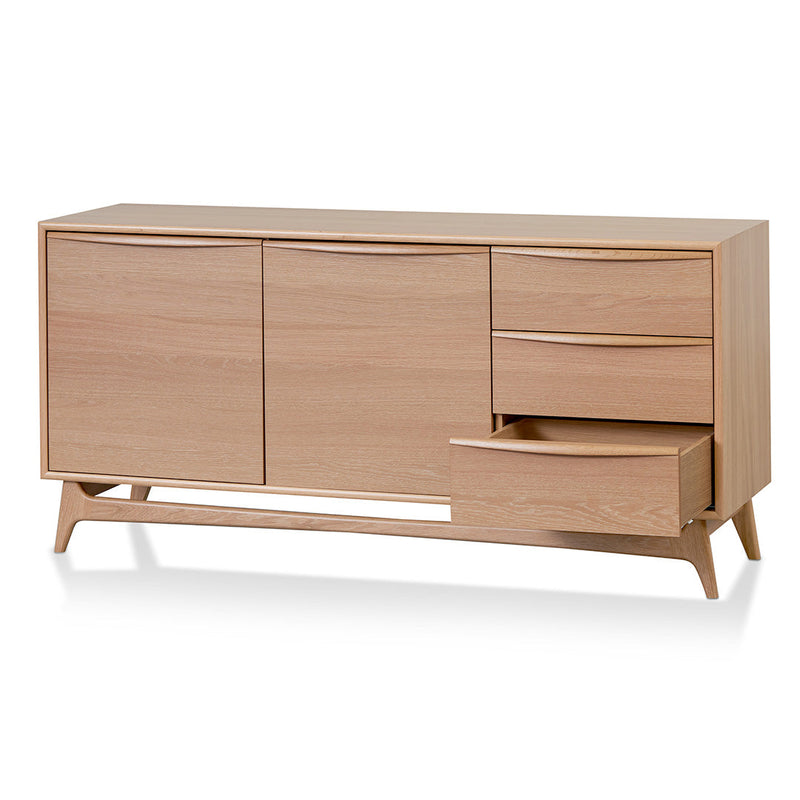 CDT8385-VN Wide Sideboard Unit with Drawers - Natural Oak