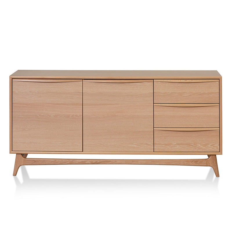 CDT8385-VN Wide Sideboard Unit with Drawers - Natural Oak