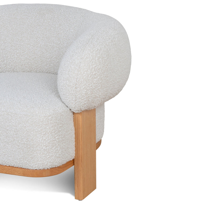 CLC10134-MY Armchair - Off White Boucle
