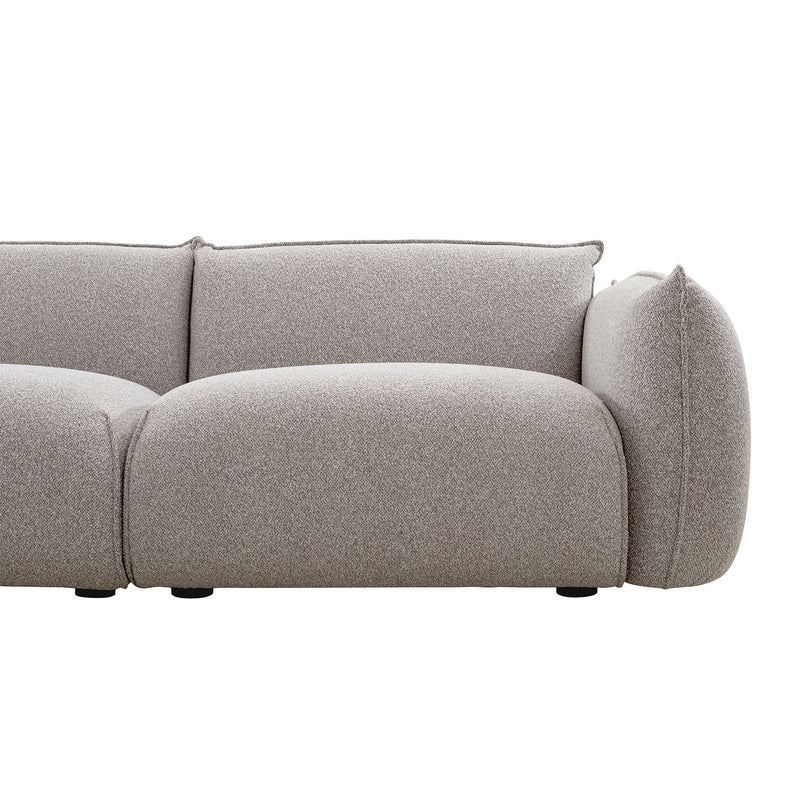 CLC10238-IG 3 Seater Left Chaise Sofa - Clay Grey