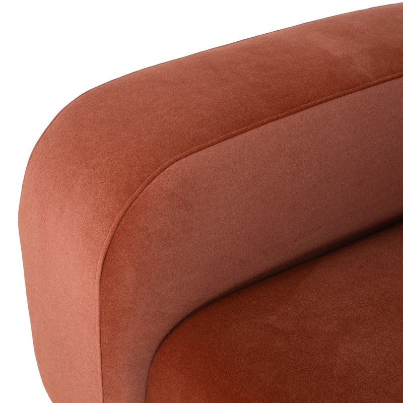 CLC10365-OLS 4 Seater Sofa - Umber Orange