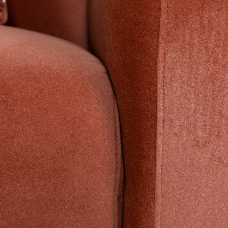 CLC10365-OLS 4 Seater Sofa - Umber Orange