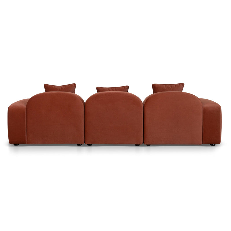 CLC10365-OLS 4 Seater Sofa - Umber Orange