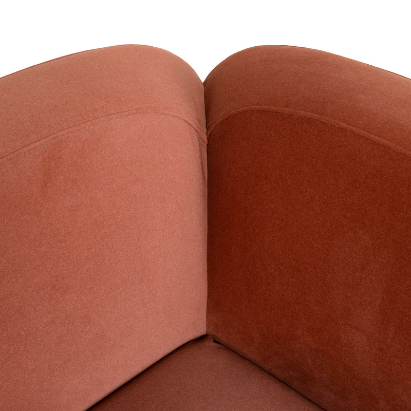 CLC10366-OLS Corner Option for 4 Seater Sofa - Umber Orange