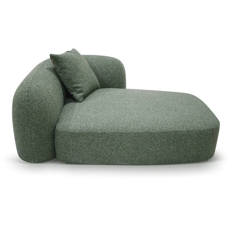 CLC10387-AE 3 Seater Right Chaise Sofa - Amazon Green