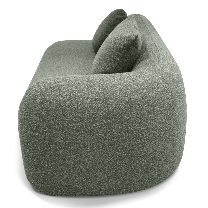 CLC10388-AE 3 Seater Left Chaise Sofa - Amazon Green