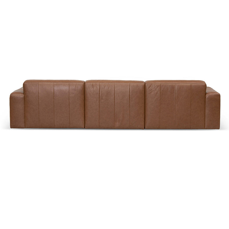 CLC8336-KSO 4 Seater Sofa - Caramel Brown Leather