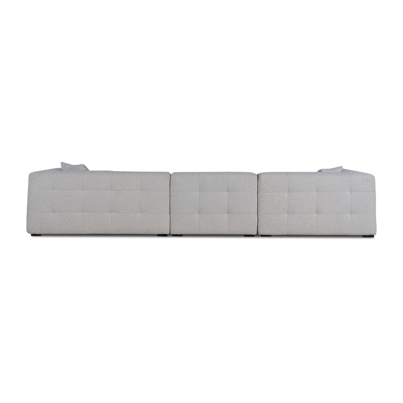 CLC8840-CA 4 Seater Left Chaise Sofa - Pearl Boucle