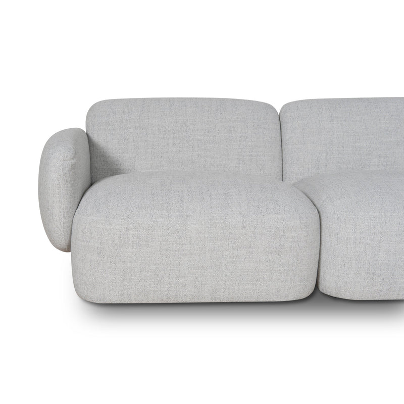 CLC8881-KSO Right Chaise Modular Sofa - Cloud Grey