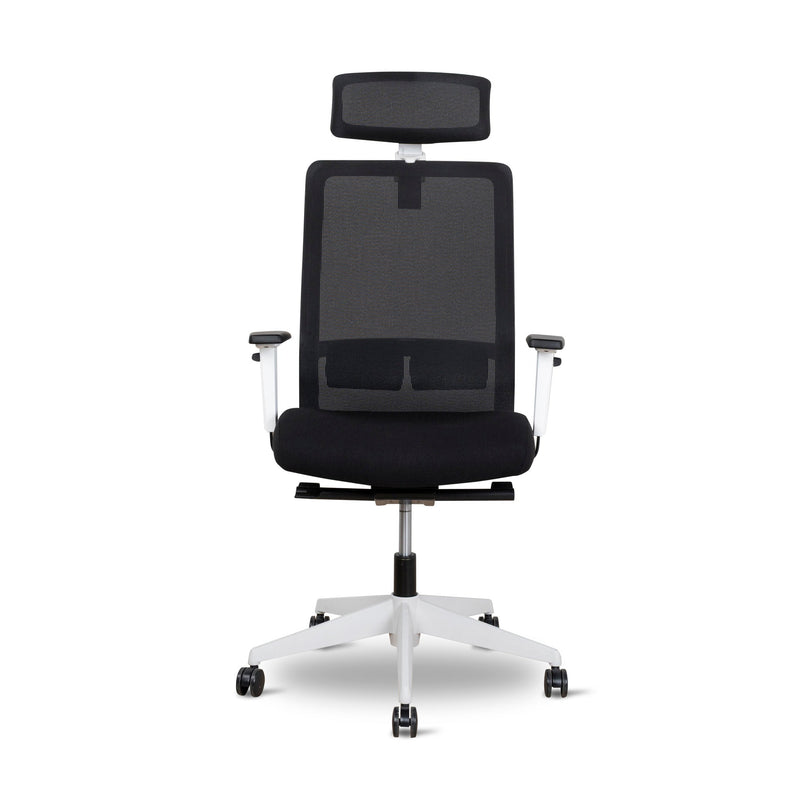 COC8257-UN Mesh Ergonomic Office Chair with Headrest - Black