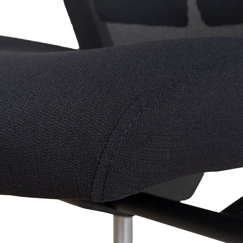 COC8257-UN Mesh Ergonomic Office Chair with Headrest - Black