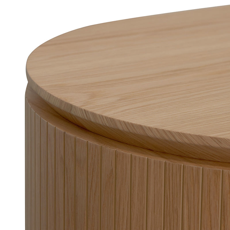 COT8242-CN 1.77m Right Drawer Office Desk - Natural Oak