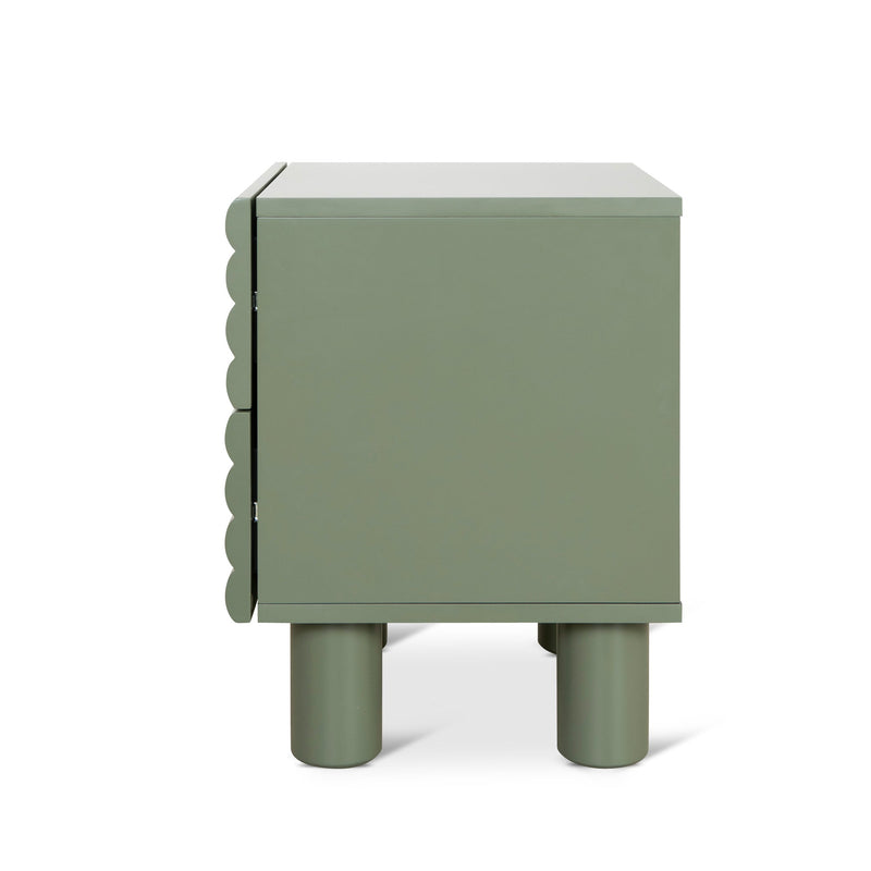 CST10075-KD 48cm Bedside Table - Green