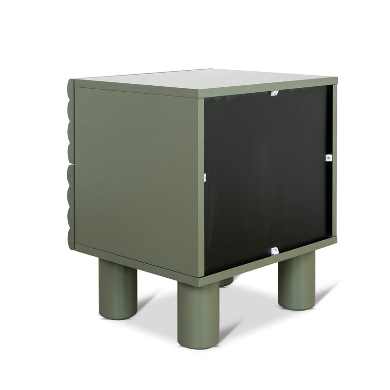 CST10075-KD 48cm Bedside Table - Green