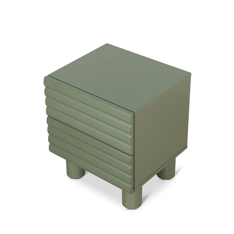 CST10075-KD 48cm Bedside Table - Green