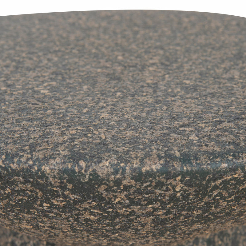 CST8804-NY 42cm Fibre Glass Side Table - Charcoal Latte