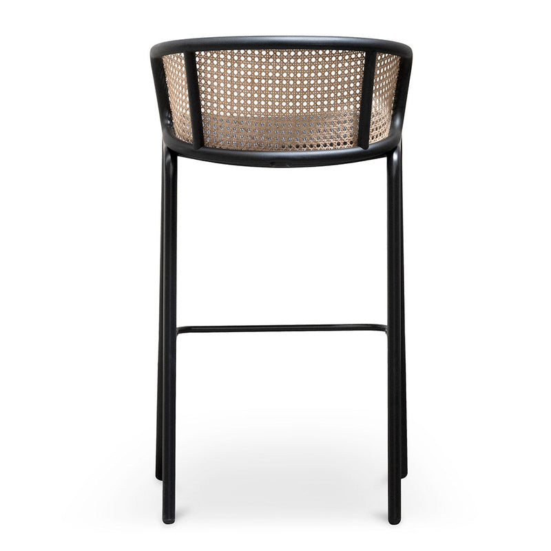 CBS6766-SD Fabric Bar Stool - Black Legs