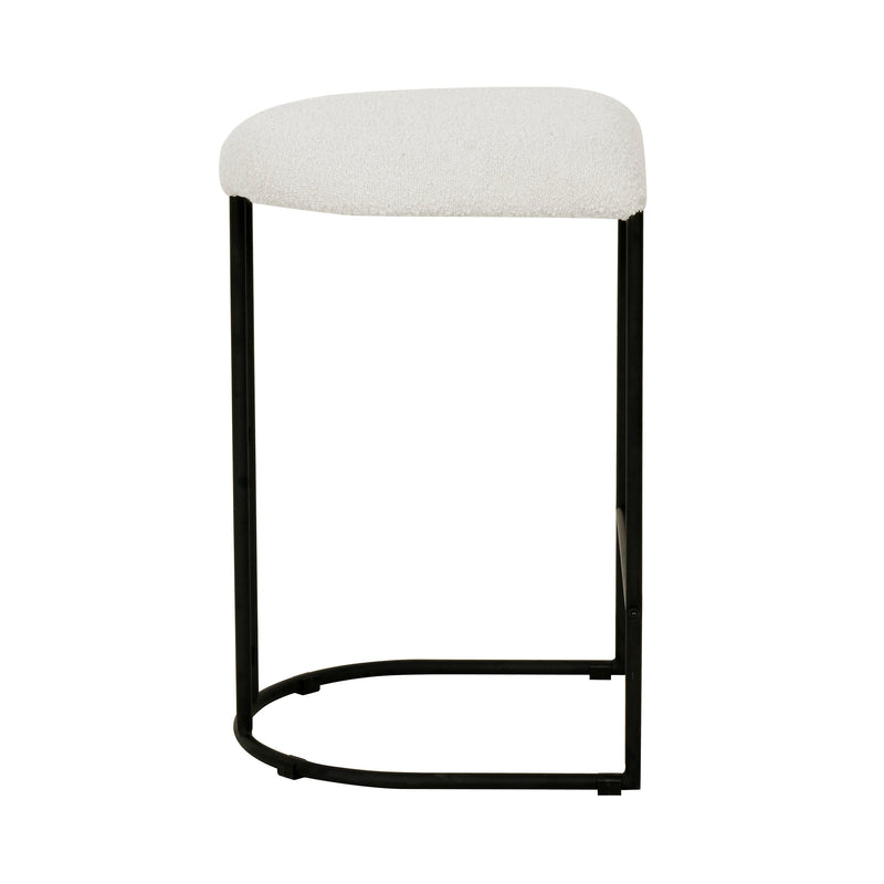 CBS8174-FH 65cm Bar Stool - Ivory White Boucle (Set of 2)
