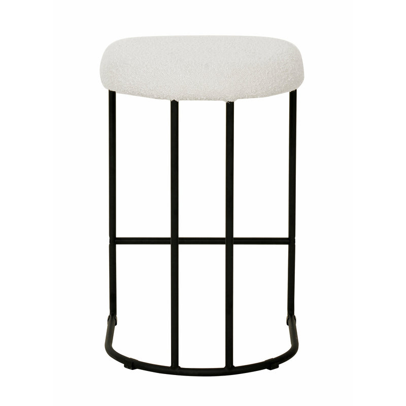 CBS8174-FH 65cm Bar Stool - Ivory White Boucle (Set of 2)