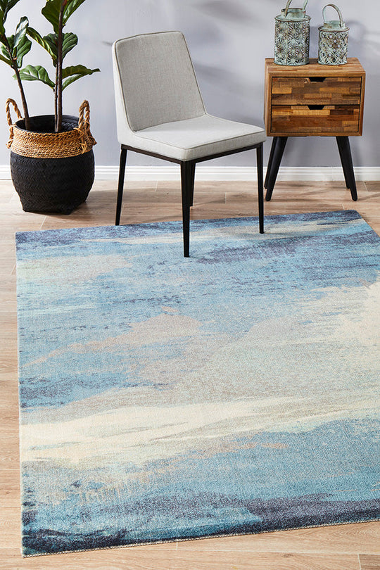 Rug Culture City Monet Stunning Blue Rug