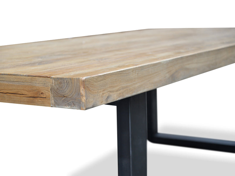 CDT051 2.4m Reclaimed Elm Wood Dining Table