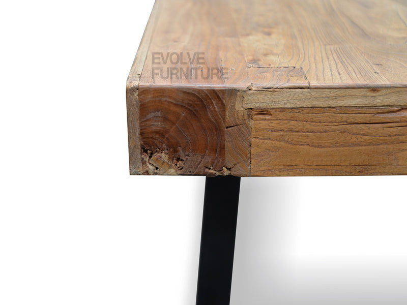 CDT051 2.4m Reclaimed Elm Wood Dining Table