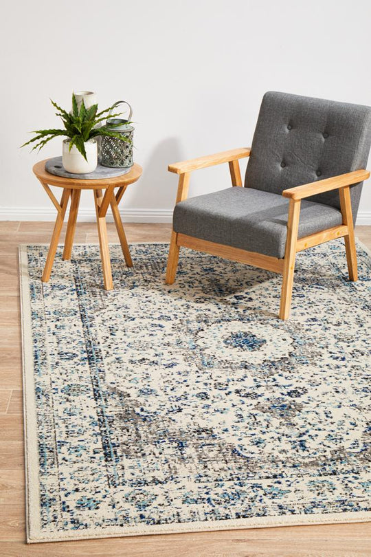 Rug Culture Evoke Mist White Transitional Rug