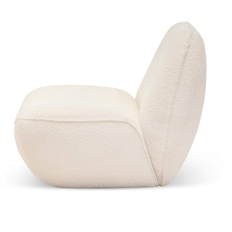 CLC6869-CA Lounge Chair - Ivory White Boucle