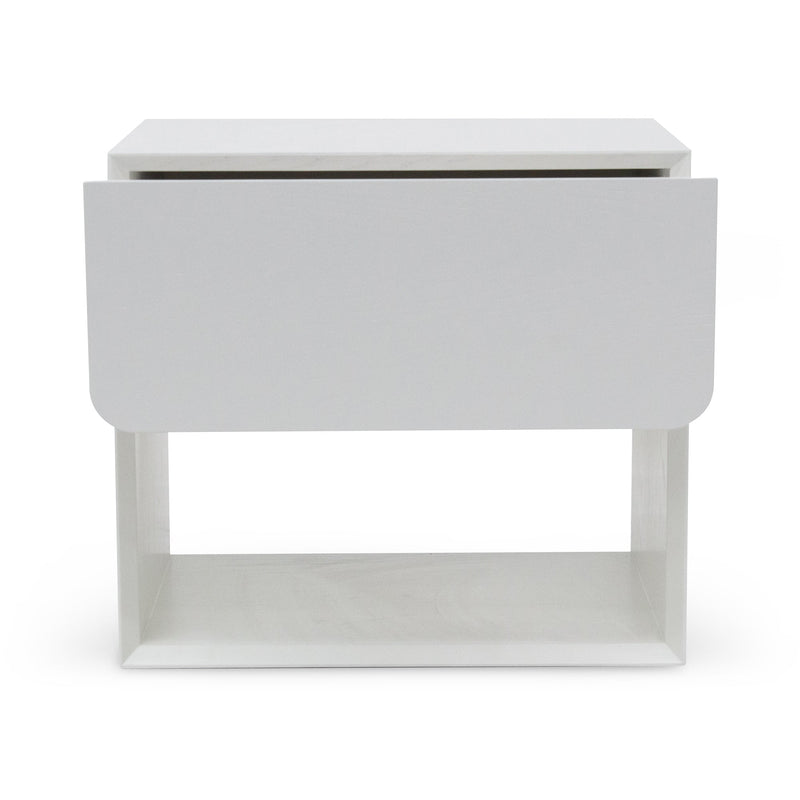 CST6911-CN Oak Bedside Table - White