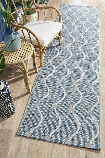 Rug Culture Terrace 5501 Blue Runner Rug