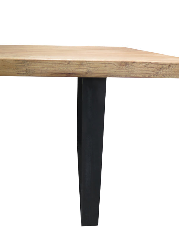 CDT542 Reclaimed Elm Wood Table 1.5m - Rustic Natural