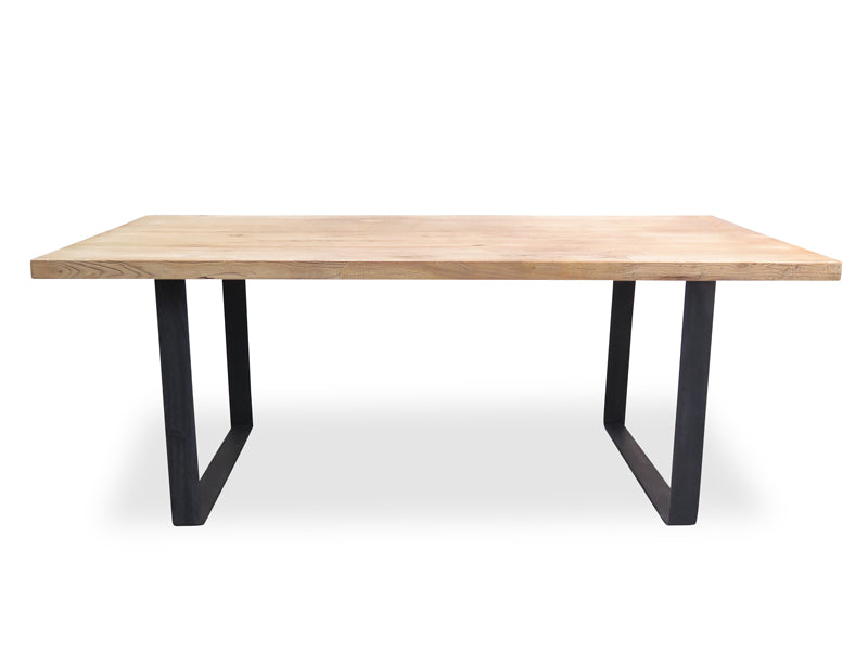 CDT542 Reclaimed Elm Wood Table 1.5m - Rustic Natural