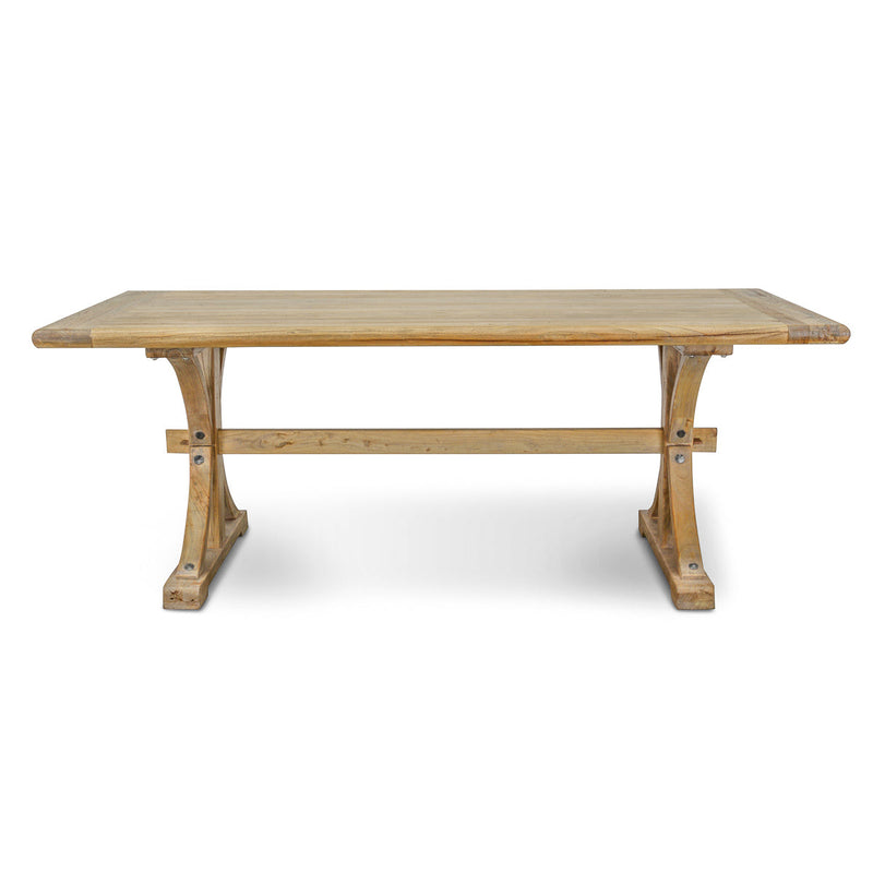 CDT520  Reclaimed Elm Wood Dining Table 2M - Natural