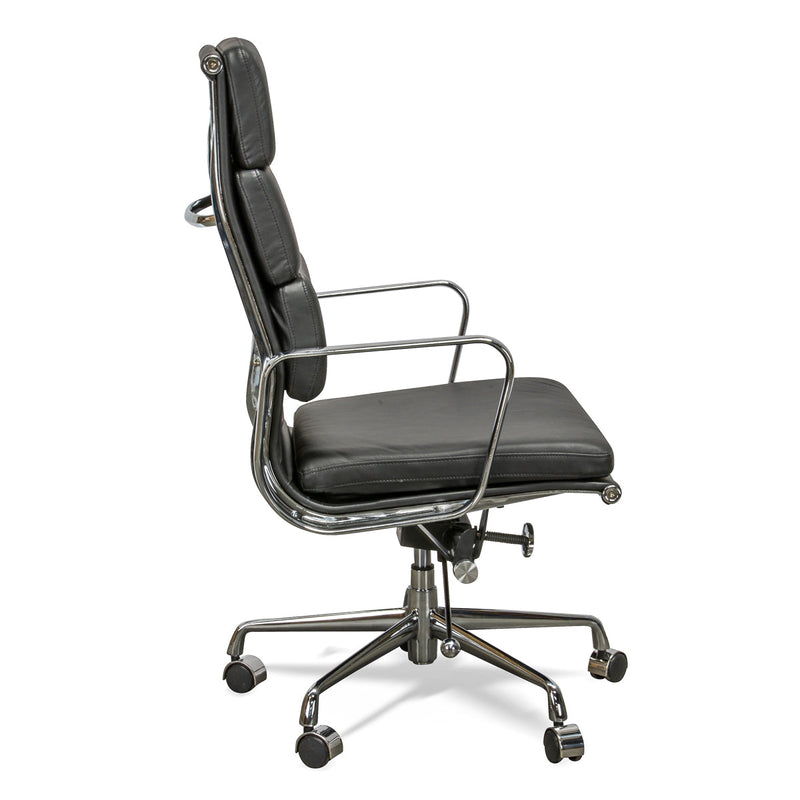 COC104  High Back Office Chair - Black Leather