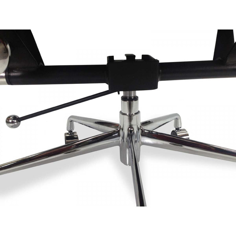 COC103 Low Back Office Chair - Black Leather