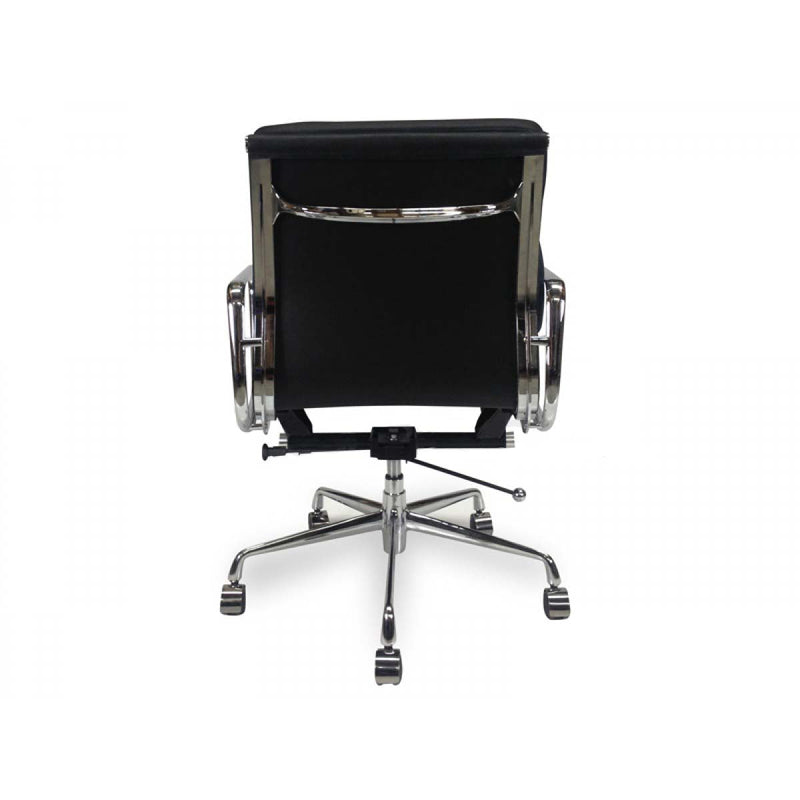COC103 Low Back Office Chair - Black Leather
