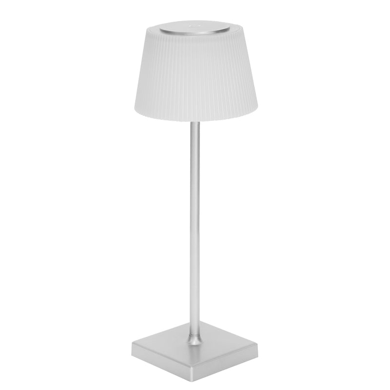 Tate Rechargeable Touch Lamp - Silver Default Title