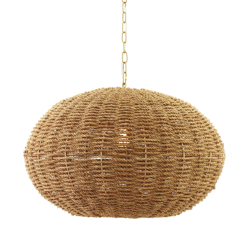 Montego Rattan Pendant - Oval Default Title