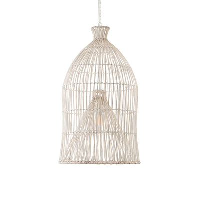 Ventura Rattan Pendant - Bell White Default Title