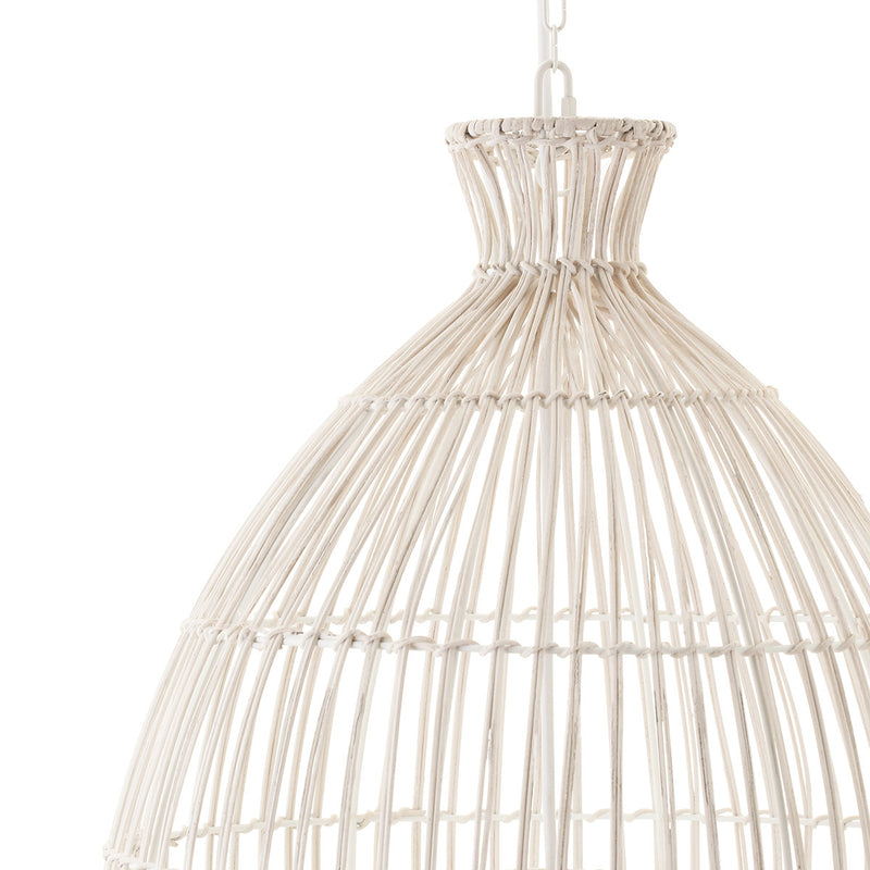 Ventura Rattan Pendant - Bell White Default Title